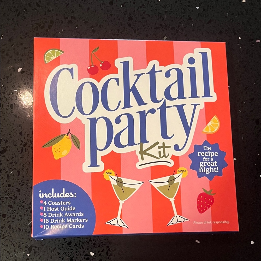 Source Unknown Cocktail Party Kit - Red and Yellow